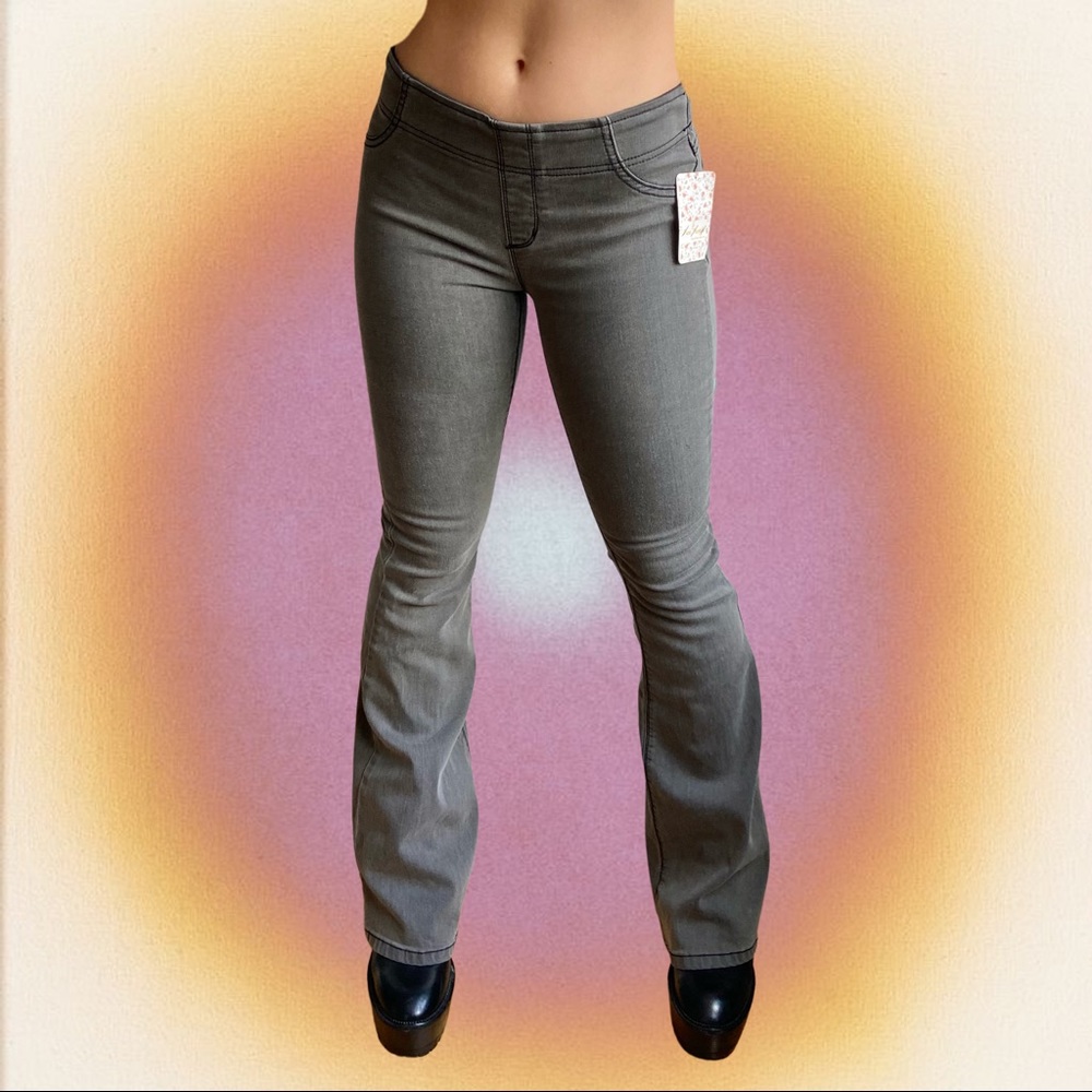 Free People Low-Rise Flare Jeans